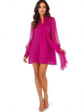 Ziji silk chiffon dress